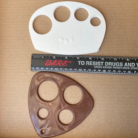 Vintage Pasta Measuring Portion Tools Cooking Club of America USA Set of 4 used - Picture 5 of 6